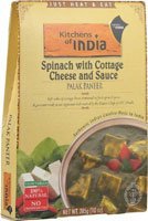 Kitchens Of India Palak Paneer - Spinach with Cottage Cheese and Sauce - 10 oz2