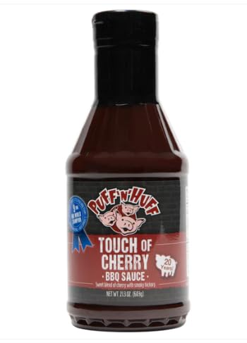 Three Little Pigs - Puff 'n' Huff Touch of Cherry BBQ Sauce - New Natural Formula - 21.3 oz.