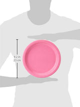 Creative Converting Touch of Color Paper Dinner Plates, 9", Candy Pink, 24 Count