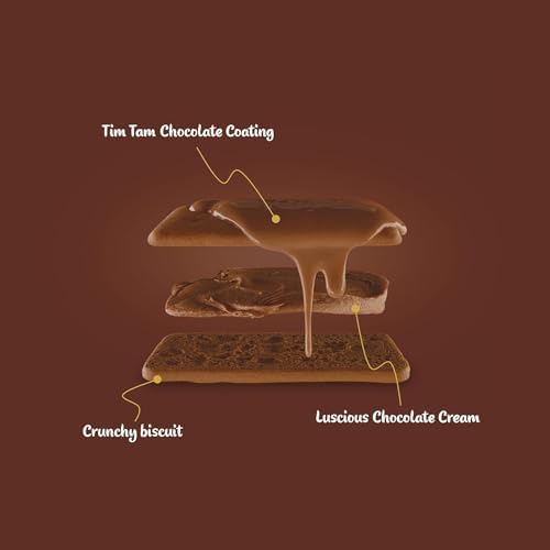 Tim Tam Sampler - Extra Chocolaty, Original, Dark, White - Chocolate Cream Filling, Imported from Australia (4 Pack) Deliciousness!