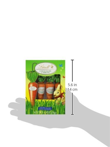 Lindt Chocolate Carrots, Solid Milk Chocolate with Hazelnut, 1.9 Oz (Pack of 2)