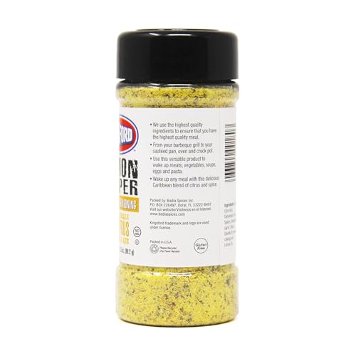 Kingsford Lemon Pepper All-Purpose Seasoning 3.5 oz - Caribbean Citrus & Pepper Blend Flavor with a Kick
