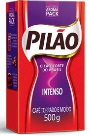 Roast n' Ground Intense Coffee From Brazil - Café Intenso Torrado e Moido - Pilao 17.60oz (500g) GLUTEN FREE