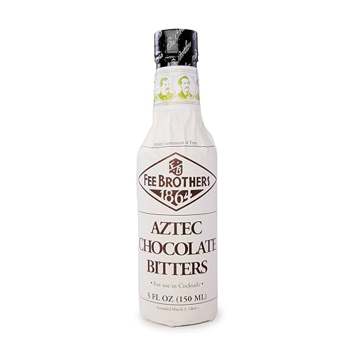 Fee Brothers Aztec Chocolate Cocktail Bitters - Aromatic Cocktail Mixer & Concentrated Flavoring, Gluten Free, Vegan-Friendly, 5 fl oz