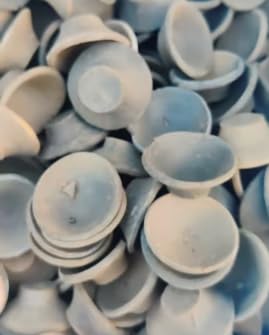 VRINDAVANBAZAAR.COM Kolkata Mini Saucers Smoky- 1 kg