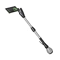Cleano 10' Telescopic Indoor Window and Surface Cleaning System - Cleaning Reach of Over 15 feet | Micro Spray Delivers Water and Solution |
