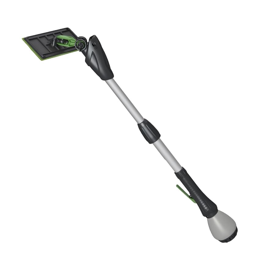 Cleano 10' Telescopic Indoor Window and Surface Cleaning System - Cleaning Reach of Over 15 feet | Micro Spray Delivers Water and Solution |