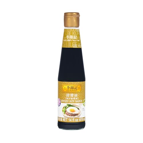 Lee Kum Kee Sweet Soy Sauce (14 oz - 1 Pack), Vegan, Non-GM Soybeans, No Artifical Preservatives - Perfect for Clay Pot Rice, Stir-Fry Noodles