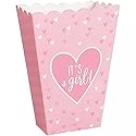 "It's a Girl!" Pink Popcorn Boxes (20 Pcs) - 1 Pack