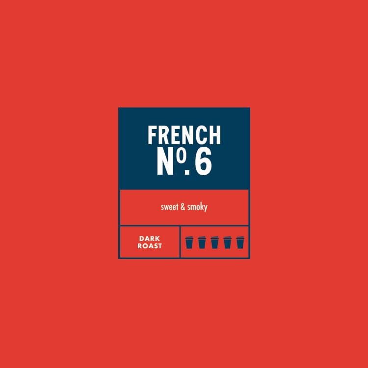 Boyd's French No. 6 Ground Coffee, Dark Roast, 5 Pack (2.5 oz Each) - 12.5 oz Total - Same Great Coffee, Different Package - Bold & Smoky Flavor