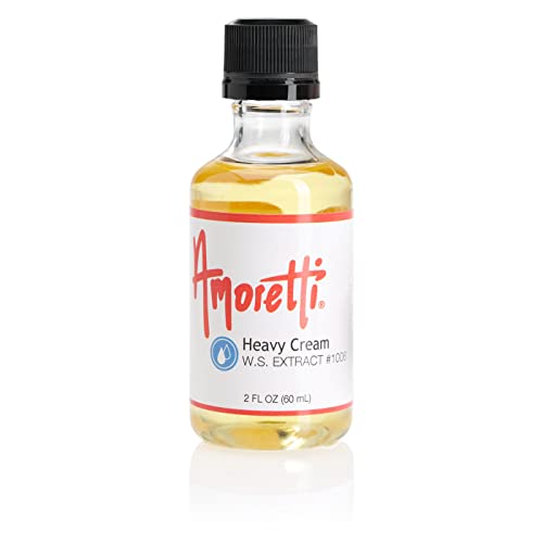 Amoretti - Heavy Cream Extract Water Soluble 2 oz - Highly Concentrated & Perfect For Pastry, Savory, Brewing, and more, Preservative Free, Vegan