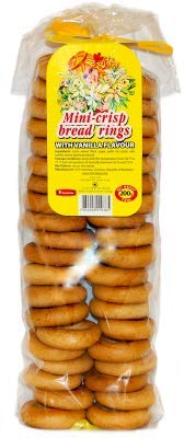 Mini Sushki/Tea Bread With Vanilla (Mini-Crisp Bread Rings) Pack of 3