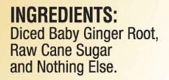 Hula Girl Crystalized Soft Ginger Candy (White Chunk 4.4oz/0.27lb/125g (1bag))