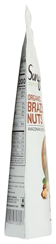 Sunfood Superfoods Raw Organic Brazil Nuts - Brazil Nuts Organic, Raw Brazil Nuts, Brazilian Nuts Unsalted, Great Source of Protein, USDA Organic, Non