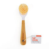 Full Circle Be Good - Bamboo Handle Dish Brush - Sustainable Kitchen Cleaning with Tough Bristles - Natural Dish Scrubber, Nonstick & Cast Iron