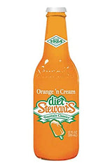 Stewarts Diet Orange n Cream, 12 oz Glass Bottle, 12 Units