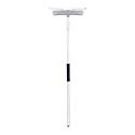 Unger 12” Outdoor Window Scrubber and Squeegee Kit with 5’ Telescopic Pole for High Access, Cleaning Supplies for Mirrors and Glass Surfaces, Machine