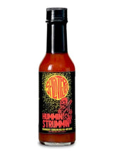 Splintered Sauce Hummin' & Strummin' Hot Sauce - Carolina Reaper and Strawberry - Vegetarian - 5 Oz- Perfect for Salad Dressings, BBQ, Desserts, Gift
