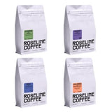 GoCoffeeGo Medium Roasted Whole Bean Coffee Sampler - 24oz (4x6oz) - Single Origin - Central America