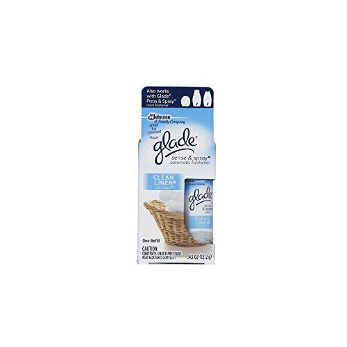 Glade Sense & Spray Automatic Freshener Refill, Clean Linen (Pack of 10) by Glade