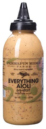 Terrapin Ridge Farms Everything Aioli - Bold and Creamy Gourmet Squeeze Sauce, 13 oz Bottle