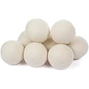 Wool Dryer Balls - Smart Sheep 8-Pack - XL Premium Natural Fabric Softener Award-Winning - Wool Balls Replaces Dryer Sheets - Wool Balls for Dryer