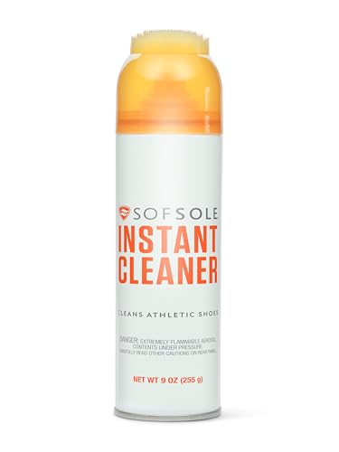 SOFSOLE Instant Cleaner 5 oz or 9 oz - Deep Cleaning Foaming Action Lifts Dirt & Debris from Toughest Fabrics & Materials - Scrub Top Applicator