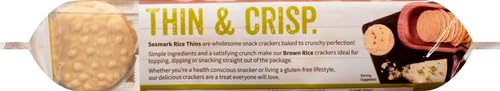 Sesmark, Rice Thins, Brown Rice, 3.5 oz