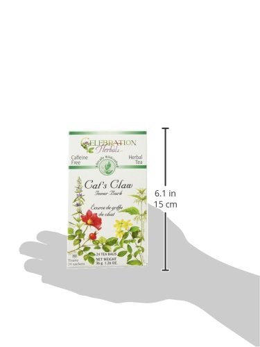 Celebration Herbals Cats Claw Inner Bark, 24 Herbal Tea Bags