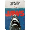 Jaws Amity Island Candy - One (1) Collectible Jaws Movie Poster Tin- Shark Teeth Shape - Sour Cherry Flavor