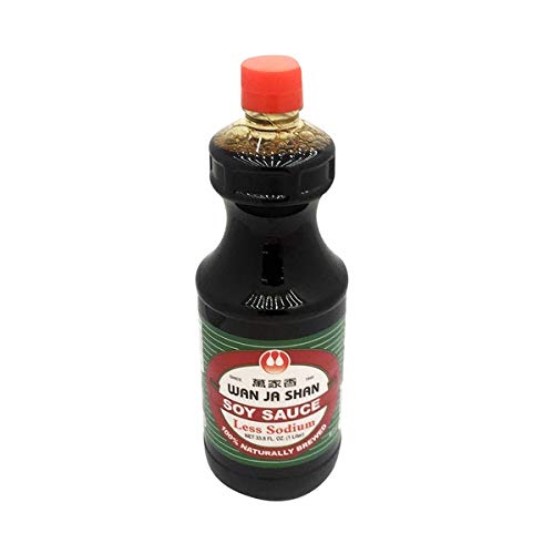 WAN JA SHAN, SOY SAUCE, LITE, Pack of 12, Size 33.8 FZ - No Artificial Ingredients Dairy Free Kosher Vegan