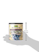 SUNVIEW Organic Black Raisins 3-15oz Canisters