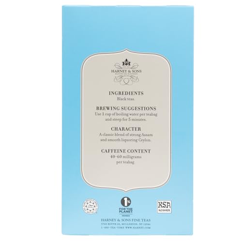 Harney & Sons Black Tea, Orange Pekoe, 20 Tea Bags