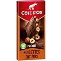 Cote D’Or Chocolat Noir et Noisettes Entières 180g