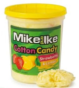 Mike and Ike Cotton Candy Tubs - 2 oz Fruity Spun Sugar Fluffy Candy - Individually Wrapped Novelty Treats for Birthdays, Carnivals, Summer Parties