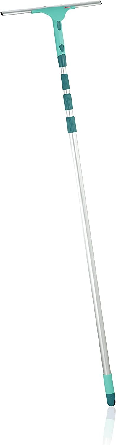Leifheit 28 cm Window Wiper Powerslide with 4 m Aluminium Telescopic Handle