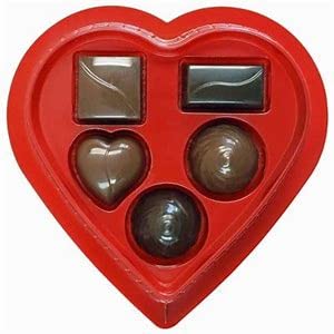 Assorted Chocolates in Heart-Shaped Boxes, (Made in USA)| card TO: /FROM INCLUDED (Assorted ELMER CHOCOLATE (2 Pack)