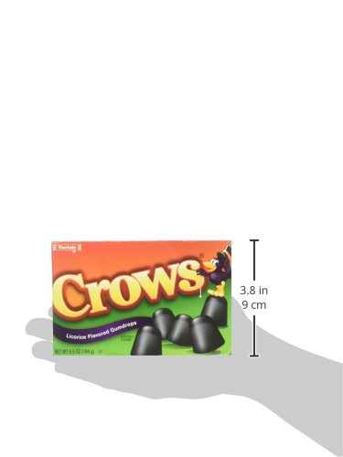 Crows Licorice Flavored Gumdrops (Pack of 3) 6.5 oz Theater Boxes