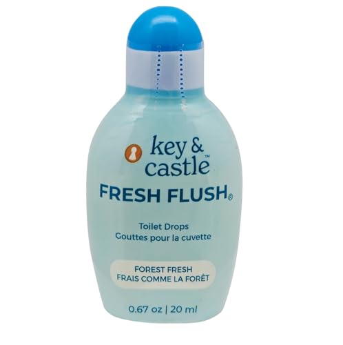 Jacent Fresh Flush Fresh Drop, Toilet Drops, Odor Eliminating Drops For Toilets, Forest Fresh Scent, Toilet Freshening Drops For Odors, Compact Easy