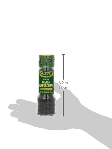 Alessi Black Peppercorn Grinder, 2.64 oz (Pack of 6)