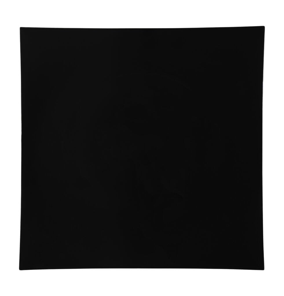 EcoQuality 13" inch Flat Square Charger Black Plastic Plates - China Like Party Plates, Heavy Duty Large Disposable Dinner Salad Plate Weddings