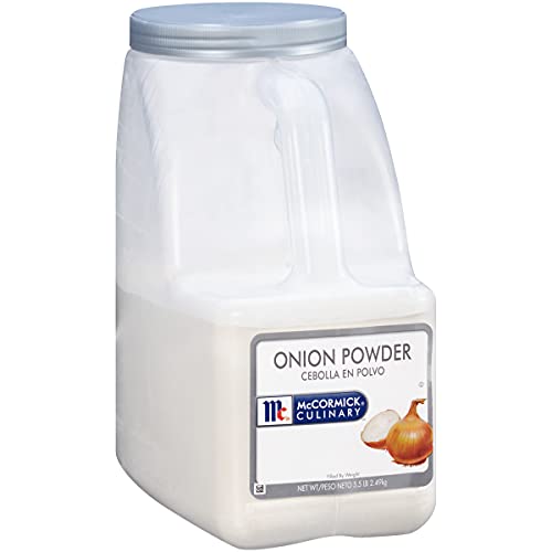 McCormick Culinary Onion Powder, 5.5 lb - One 5.5 Pound Container of Bulk Onion Powder Seasoning, Perfect for Sauces, Gravies, Soups, Dips and More