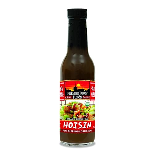Premier Japan Gluten Free Hoisin Sauce Organic - Hoisin Sauce Asian, Hoisin Sauce Gluten Free, Asian Sauces for Cooking, Hoisin Organic - 8.5 Ounce