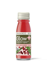 Greenhouse Juice Organic Glow Wellness Shots 12-Count 60ml Glass Bottles, Sweet + Tart Pomegranate + Apple Flavor, Vegan & Gluten-Free