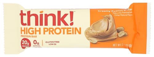 think! Thin Protein Bar, Creamy Peanut Butter, Chocolate Dipped , 2.1 Oz