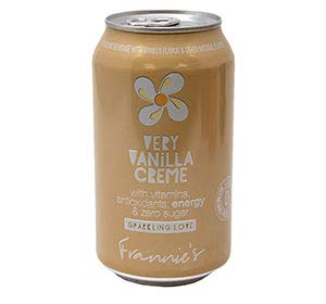 Frannie's Sparkling Beverage- Zero Calories & Sugar, Aspertame Free: 8-Pack 12 fl. oz. Cans (Very Vanilla Creme)