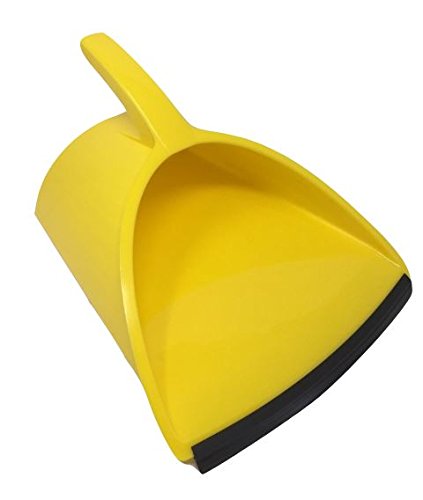 Handy Pan - Yellow - Large Capacity Heavy Duty Dust Pan | Made in USA! Great for Home, Shop, Garage,
