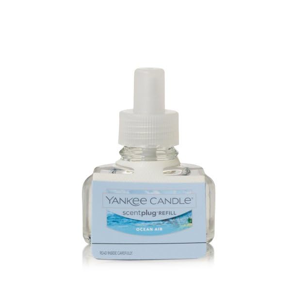Yankee Candle ScentPlug Refill for Plug in Air Fresheners, Scented Oil Refills, Long Lasting Home Fragrance, Ocean Air (Pack of 4)