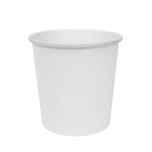 Karat [16oz - 500 ct] Paper Soup Bowls, Disposable Plastic-Free Party Supplies for Hot or Cold Food, 96mm Rim - White (FP-GFC16W)