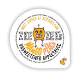 Zee Zees Mango Peach Applesauce Cups, Unsweetened, All Natural, No Sugar Added, 4 oz Cups, 24 pack